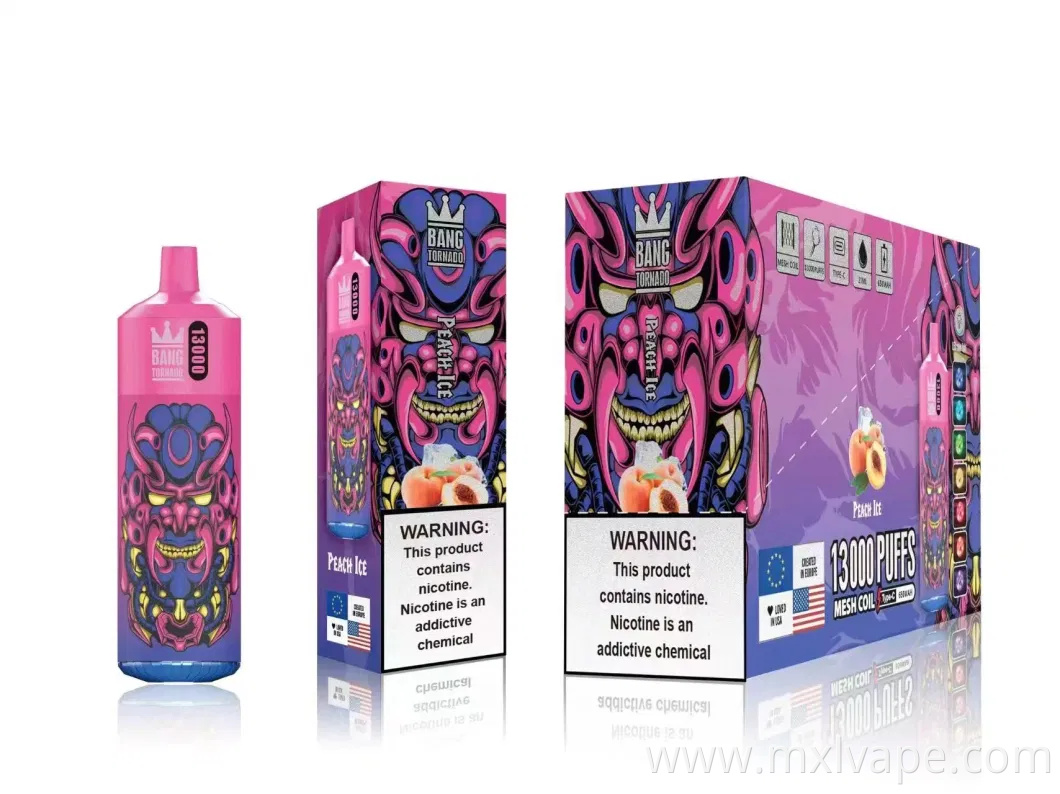 Original China Factory Randm Bang King Tornado LED E-Cigarette 13000 Puffs Disposable Vape